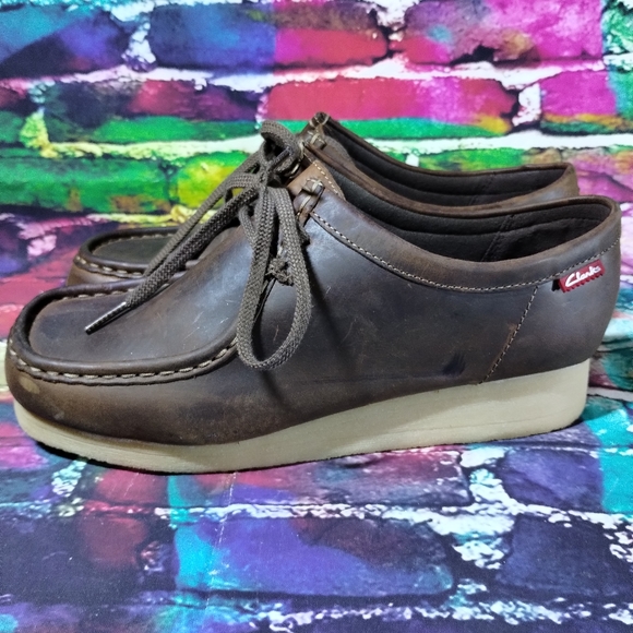Clarks Collection Padmora Brown Leather Wallabees Shoes Women's 9 US 40 EU - Picture 3 of 14